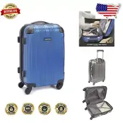 Durable 20-Inch Hardshell Carry-On with 360-Degree Spinners in Cobalt Blue