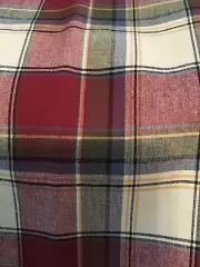 Longaberger Small Fruit Basket Liner - Paprika Plaid