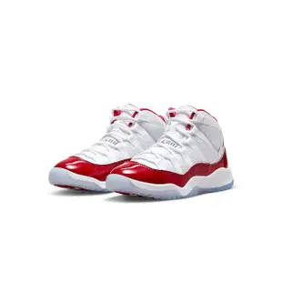 【NIKE 耐吉】Jordan 11 Retro PS 童鞋 中童 AJ11 白紅色 經典 透氣 休閒 運動 籃球鞋 378039-116