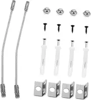 ARTIBETTER 2 Sets of Anti Tip Furniture Anchors Cabinet Straps Baby Proofing Furniture Wall Straps for Bookcase