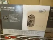 Shield Security® Electronic KeyPad Deadbolt Lock Satin Nickel #131359
