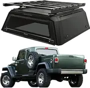 ATATNK Pickup Truck Custom Canopy Hardtop Topper Camper Truck Tonneau Cover Seal Compatible for Jeep Wrangler Gladiator for Jeep Wrangler JL Gladiator
