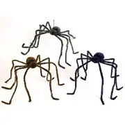 Giant Posable Creepy Furry Spider Halloween Prop 90" Hanging Decoration