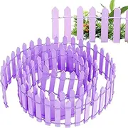 Wooden Fence, Miniature Fairy Garden Fence | Miniature Garden Ornament Wood Picket Fence | Wooden Decorative Picket Fence, Wooden Picket Decorative Fence for Home Garden
