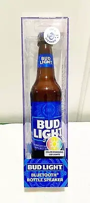 Bud Light Bluetooth Bottle Speaker With Changing LED Lights