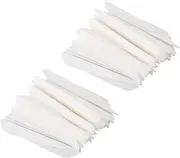 Mellisso Arrows Vanes 4 Inch Plastic Fletching for DIY Archery Arrows 100 Pack(White)