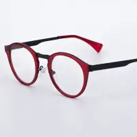 在飛比找蝦皮商城精選優惠-新款復古拼色金屬眼鏡框純手工製造高檔光學眼鏡超輕醫用金屬眼鏡