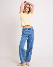 Baggy Dad Denim Jeans Own It Stone