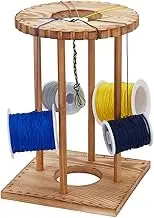 FINGERINSPIRE Kumihimo Marudai Disk Kit 32 Slot Wooden Kumihimo Braiding Disk Set Desktop Kumihimo Bracelet Knitting Disk DIY Braiding Disk Burlywood Wood Beading Cord Disc Tool for Bracelet Making