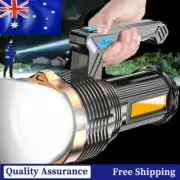 Most Powerful LED Flashlight Super Bright Torch Lamp USB Rechargeable