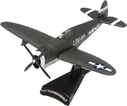 Replica Pre-Build Aircraf Metal Diecast 1/100 Scale for Thunderbolt P47Replica Fighter Classic Military Aircraft Model Collectible Display Collection Gift Display