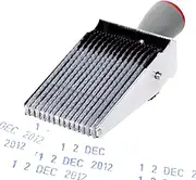 Roller Wheel Date Stamp - 14 Digits English Letter Hand Stamps | Rubber Roller Stamp, Changeable Date Stamper, Roller Stationery for Address and Business Foccar