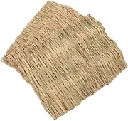 Happyyami 3pcs Bunny Woven Straw Mat Portable Natural Grass Mat for Pets Soft Bedding for Rabbits Nest Liner Durable Safe Easy to Clean