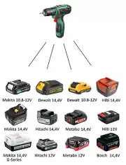 Battery Adapter for Bosch Home (Green) 12V Tools ( Jadapters )