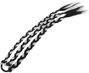 Beaupretty Girls Rubber Bands Hair Extensions Braided Ponytail Wigs for Women Boys and Girls Synthetic Hairpieces Dye Highlights