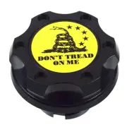 Black Billet Don't Tread On Me Anodized Oil Cap Filler For Silverado Sierra