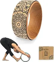 Myga Yoga Wheel - Exercise Prop great for Back Pain, Yoga Poses, Pilates, Stretches, Backbend Inversions and Bridge Position - Improves Flexibility, Balance and Core Strength - Choice of Design