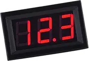 ARCELI 0.56 inch DC 0-30V Digital Voltmeter Voltage Tester Instrument Bright LED Display 3-Wire Voltmeter for Motorcycle car Motor Panel Installation - red