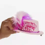 Factory Direct Craft Mini Birthday Girl Clip-On Hat | 6 Pieces