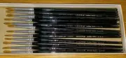 Vintage Delta Golden Sable Paint Brushes - Style 1107 Size 3 - 16 brushes