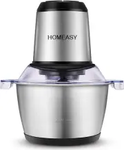 Meat Grinder Electric, Food Processor 2L Stainless Steel Meat Blender Food Chopp