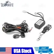 Remote Control & Wiring Harness Kit Strobe Switch Relay for LED Light Bar 160W