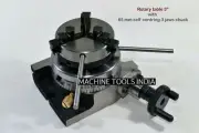Rotary Table Horizontal & Vertical 3" Ratio 38:1 4 T slots Table + 65 mm Chuck