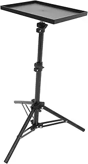 LIFKOME Adjustable Projector Stand with Tray Space Saving Tripod for Projectors Laptops Antislip Design Easy Installation for Home Office Use