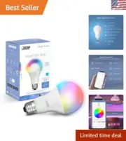 Multi-Color Tunable LED Light Bulb - 100W Equivalent with Alexa & Google Home
