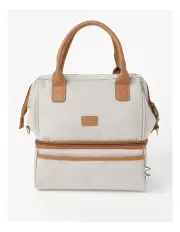 [Vue] Double Layer Lunch Bag in Beige