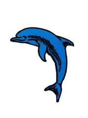 patch applique embroidered dolphin applique embroidery iron on clothings