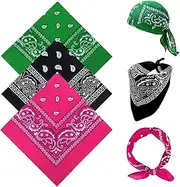 sularpek Bandana, Bandana Kopftuch Damen und Herren, Bandanas mit Original Paisley Muster,Headwear Haar Schal Ansatz Handgelenk Kopf Biker