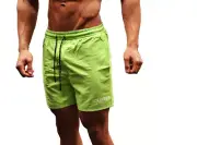 MENS GYM BODYBUILDING TRAINING RUNNING SHORTS