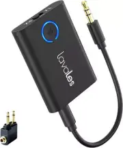 Lavales Bluetooth 5.3 Audio Adapter aptX Low Latency Dual Link TX/RX 3.5mm AUX