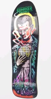 2022 Santa Cruz x Stranger Things Kendall x Eleven Lenticular Skateboard Deck