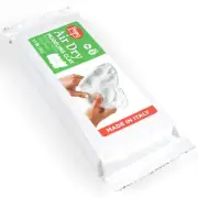 Premium European Air Dry Modeling Clay White 1.1 Lb Bar Air-Hardening