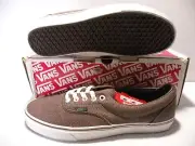 VANS ERA LX CLASSIC LOW MEN SHOES ESPRESSSO/WHITE *871699 SIZE 11.5 NEW