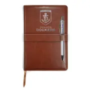 Fremantle Dockers AFL PU Leather Notebook and Pen Gift Pack