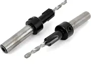 uxcell 2pcs HSS 3mmx8mm Screw Drill Bit Countersink for Wood Working Boring