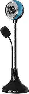 A09 USB Desktop Stand-Up Camera M l Focus Wide Angle Lens Easily Switch Between Horizontal and Vertical Screens Height Adjustable Tube 360° Rotation 1080P HD with Microphone Suitable Blue