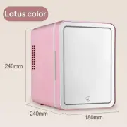 4L Mini Refrigerator Car Cosmetics Skincare LED Mirror Household Refrigerator No