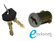 Garage Roller Door Lock Barrel - 2 Keys - Suits B&D Gliderol Steel Line Strammit