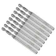 1/8" Shank 2.35mm Tungsten Carbide CNC Precision Micro PCB Drill Bits 8-Pieces