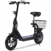 [USA Direct] Mototec Metro-H8 Electric Scooter 36V 12Ah Battery 500W Motor 12inch Tires 15-25KM Mileage Range 90KG Max L