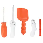 Halloween Pumpkin Carving Tools 5 Piece Set Halloween Carving Kit 5 Carving Tools Kids and Party