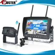 Digital Wireless 7" Quad Monitor Built-in DVR Max 128GB Reversing Camera Truck