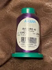 ISACORD 40 Polyester Embroidery Thread 40 wt. 1000 M Deep Purple
