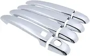ATATNK Compatible for Lexus LS XF30 430 2001 2002 2003 2004 2005 2006 Luxuriou Chrome Door Handle Cover Catch Trim Set Car Styling Accessories ABS(1 Button 4 Door)
