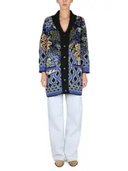 [Etro] Etro-Jacquard Knit Coat-Donna 40