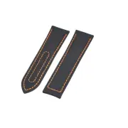 Seamaster 300 Aqua Terra 22mm Black Fabric & Leather Watch Strap For Omega